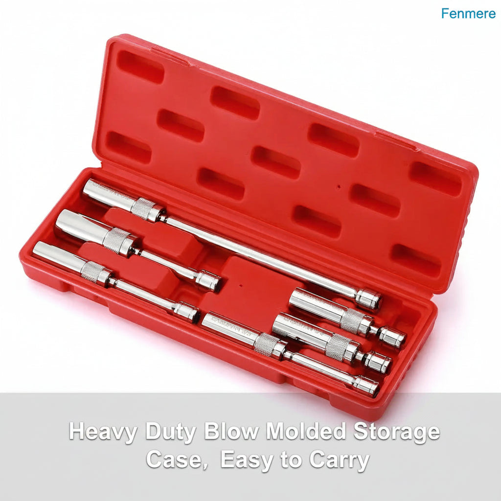 6PCS 3/8" Drive Magnetic Spark Plug Socket Set